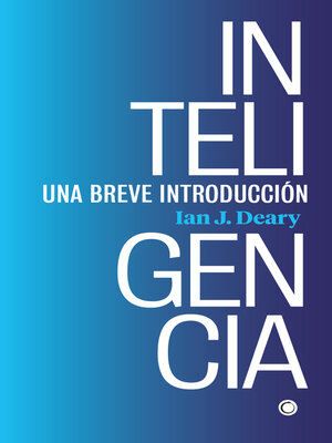 cover image of Inteligencia
